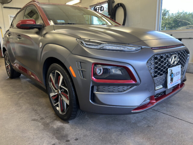 Winter auto detailing